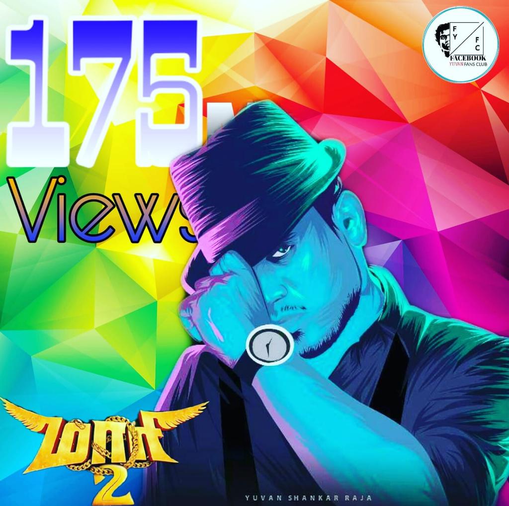 FbYuvan's tweet photo. @thisisysr @dhanushkraja @directormbalaji @U1Records @vasukibhaskar 175+ million views #rowdybaby https://t.co/CtUEaMBV9z