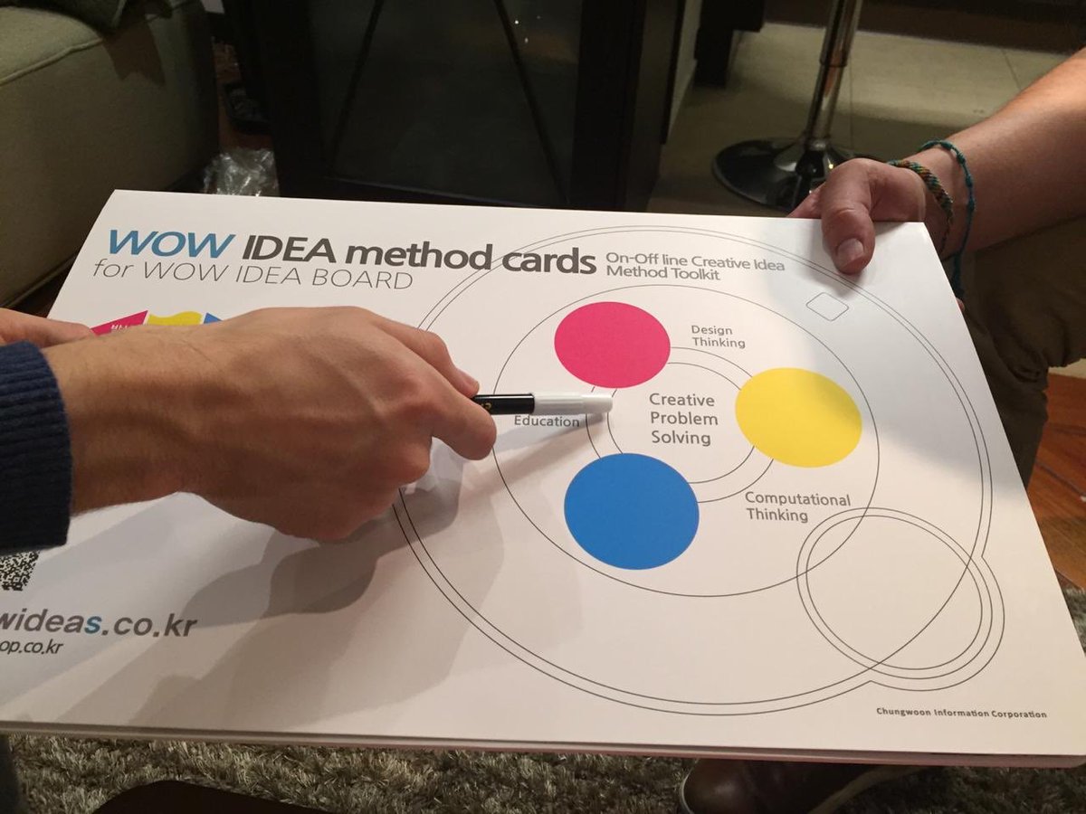 juanpaespi's tweet photo. Entrenando para aplicar WOW IDEAS   ( korean creative idea  method toolkit ) en nuestros próximos talleres #desingthinking  #makereducation #computationalthinking #creativesolvingproblem . Simplemente WOOOOOW https://t.co/ocephgnHlo