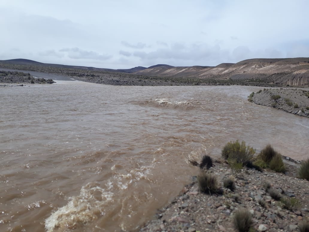 MunicipioPutre's tweet photo. #LluviasEstivales Nuevo operativo en el altiplano realiza alcaldesa Maricel Gutiérrez junto a un equipo de funcionarios municipales. Crecida de río Ancuta les impidió llegar hasta Guallatire @IntendenciaXV @onemichile @CONADI_Gob @GobParinacota @diegopacom @DePutre https://t.co/05z1S0houa
