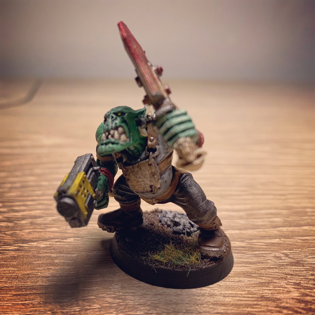 JoshTheCodeDad's tweet image. Ork Boyz #warhammer40000 #PaintingWarhammer