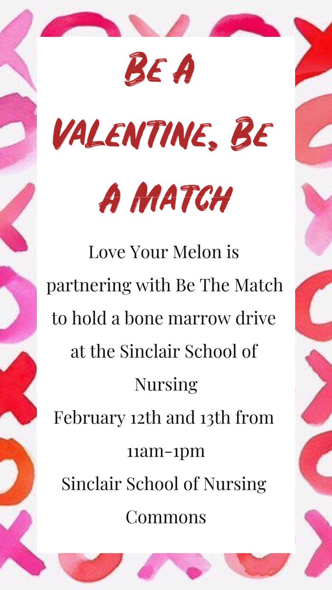 SNAMizzou's tweet photo. Join us and become a part of the largest and most diverse marrow registry in the world! Go to https://t.co/LcfdBZ56vg to learn about the quick and painless process that could save a life. Hope to see you all there💗 https://t.co/YCZIcjD9xQ