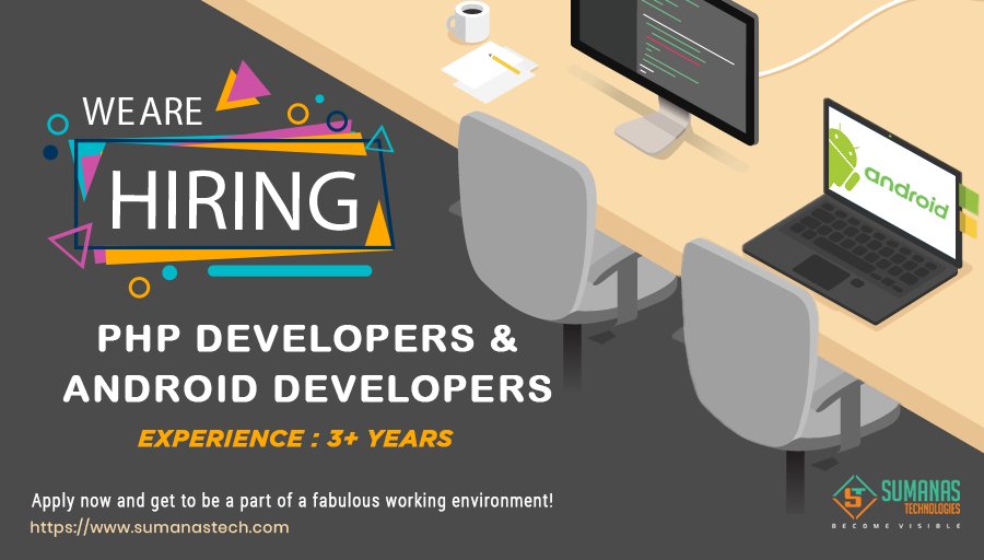 SumanasTech's tweet photo. Wish to be a part of an awesome work environment? Want to stay a step ahead of the rest?

Join our league now!

We're hiring...

https://t.co/VtiaZ6XIZ3 https://t.co/J6LYPTEY73