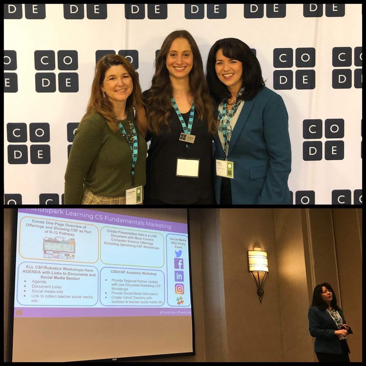 tina_granato's tweet image. Shared @mymindSpark’s strategic approach marketing @codeorg Computer Science Fundamentals Program at the #CodePartner Summit.We use a live offerings document, graphic showing K-12 pathways, agenda templates w/ social media info, collect handles @ workshops, tweet/post all events!