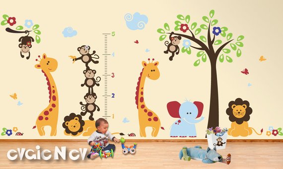 safari stickers for nursery