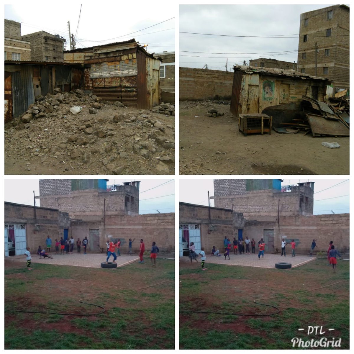 This is @Akili_ni_Ngatu Court, from a grabbed public space toa transformed green area with a play area for kids. 
#BadilishaNairobi
#CFC4 <a href="/PSN_Nairobi/">Public Space Network</a> <a href="/kayolemtaasafi/">kayolemtaasafi</a> <a href="/PPS_Placemaking/">Project for Public Spaces</a>