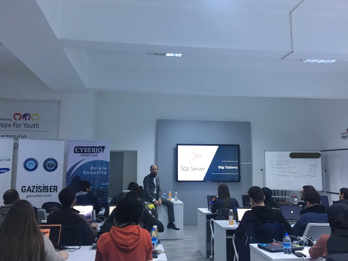 gazisiber's tweet image. #Cyberio Hackercamp adlı etkinliğimiz 4. gününde devam ediyor. #priviasec #gazisiber #siber #hackercamp #güvenlik #security