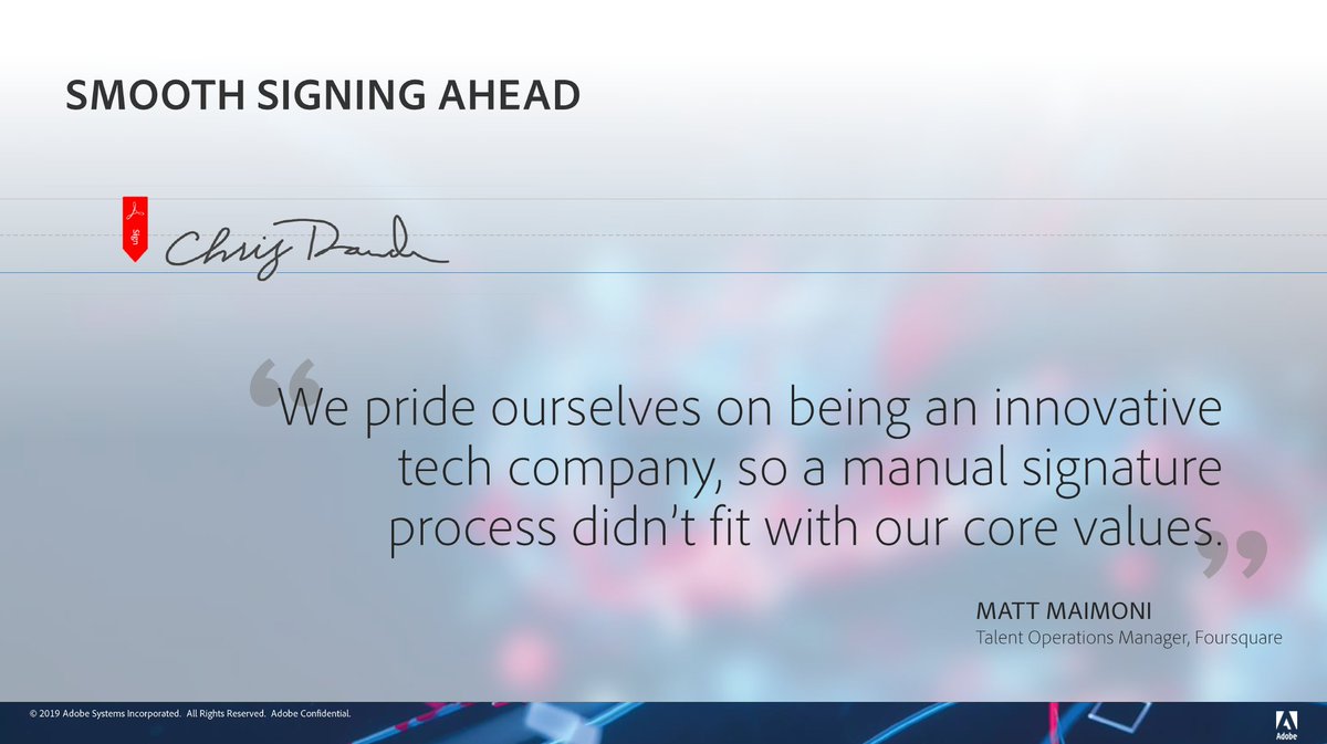 AdobeDocCloud's tweet photo. "Foursquare gains talent through innovative technology" #ExperienceAdobeSign https://t.co/lm4mqmjvRL https://t.co/6Qjuo3rVI0