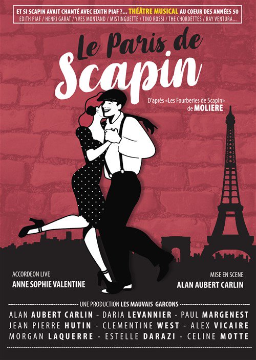 BilletReduc's tweet photo. Le Scapin de Molière dans un Paris d'après guerre, bercé par l'accordéon et les chansons iconiques des années 50 ! Une adaptation inédite et originale !
➡https://t.co/0Psde87tZp
#Moliere #Scapin @AlanAubert https://t.co/WrrmDPC9kD