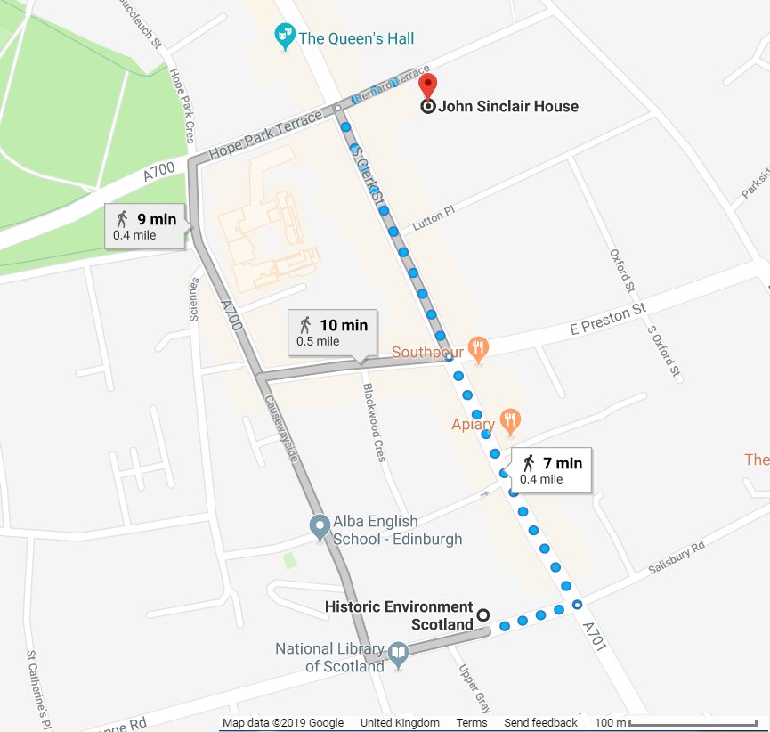 CIfA (@institutearch) on Twitter photo VENUE CHANGE: If you're coming to the Chartered Archaeologist drop in session at <a href="/HistEnvScot/">Historic Environment Scotland</a> in Edinburgh today, please be aware, the event has been moved to John Sinclair House, Bernard Terrace, 15:45 – 16:30pm. See map! #ChartArch VENUE CHANGE: If you're coming to the Chartered Archaeologist drop in session at <a href="/HistEnvScot/">Historic Environment Scotland</a> in Edinburgh today, please be aware, the event has been moved to John Sinclair House, Bernard Terrace, 15:45 – 16:30pm. See map! #ChartArch