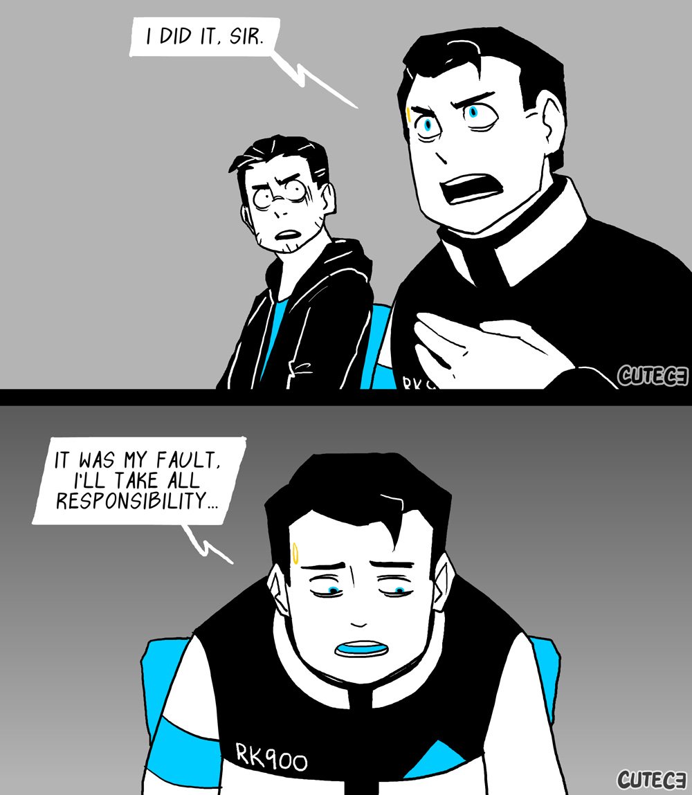 Cute_C3's tweet photo. Part 3 (1/3) Of the #XSRk900 Series!  

#DBH #DetroitBecomeHuman #reed900 #rk900 #gavinreed #comics #ComicArt #webseries #webcomic #cutec3 https://t.co/2SRtK3ciRw