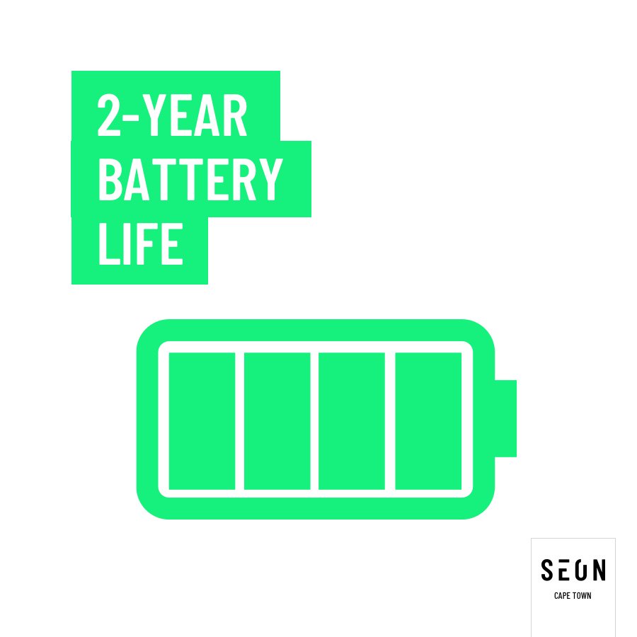 seonnetwork's tweet image. Battery problems am I right? Not with us! SEON has a battery life of 2-years and when your device does die, we will replace it free of charge! 🙌

#SEON #SecurityOnTheGo #CapeTownTravel #CapeTown