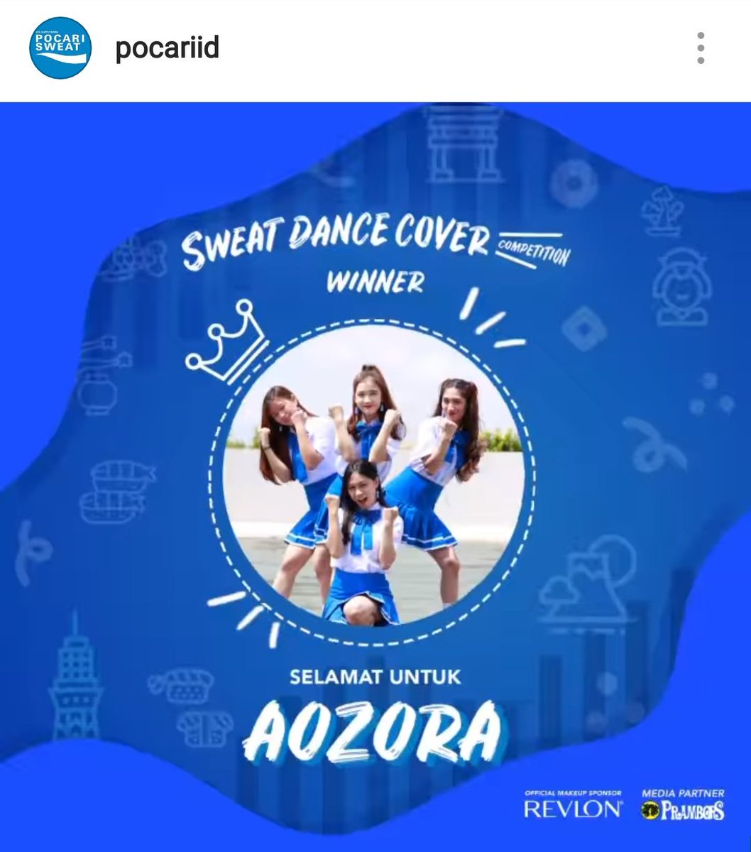<a href="/pocariID/">Pocari Sweat</a> Pemenang Pocari #SweatDanceCover 2018 adalah AOZORA

Yuk ikutan <a href="/andalaselang/">elang Andalas</a> <a href="/ririnsungkar53/">Ririn Sungkar</a> @MuhammadRifa111 <a href="/moiRizka/">Rizka Rahmadhani</a> <a href="/LeniFitriyanii/">Leni Fitriyani</a> kuis #SweatDanceCover <a href="/pocariID/">Pocari Sweat</a>