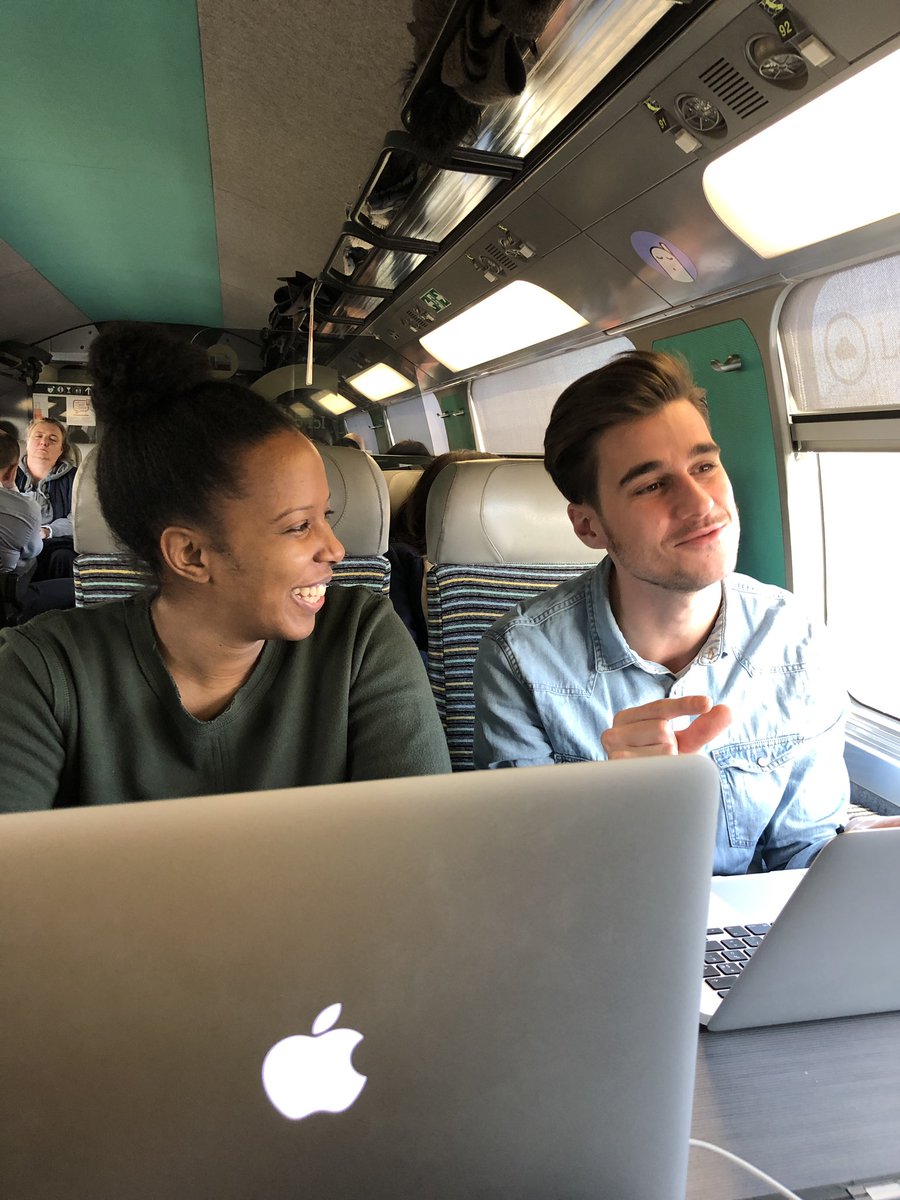 kmenut1's tweet photo. When you are dans le #TGV and #InOui ideas are being pensées 💭 w/ @RaissaMYRH @kcolleaux 🚅 https://t.co/EYMroTExXk