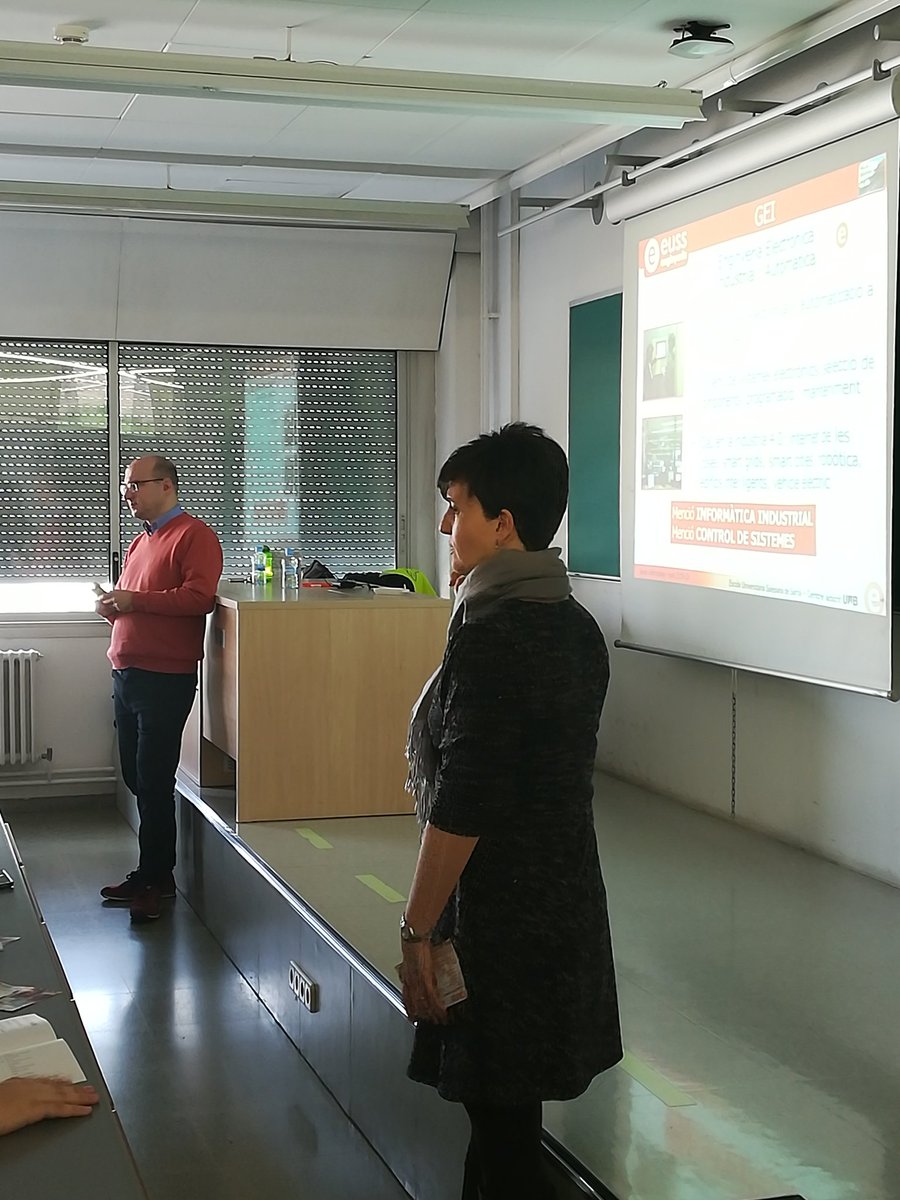 EUSSenginyeria's tweet photo. Avui dijous 7 de Febrer, tercer i darrer dia, que ens podeu trobar a les #PortesObertes @uabbarcelona
Estem aules 4, 5 i 6 de l'Aulari Central presentant graus #EnginyeriesIndustrials i com assolir la professió amb #EngineeringByDoing
Si voleu venir demà Dv. 08/02 veniu Sarrià https://t.co/Uve68cb9k5