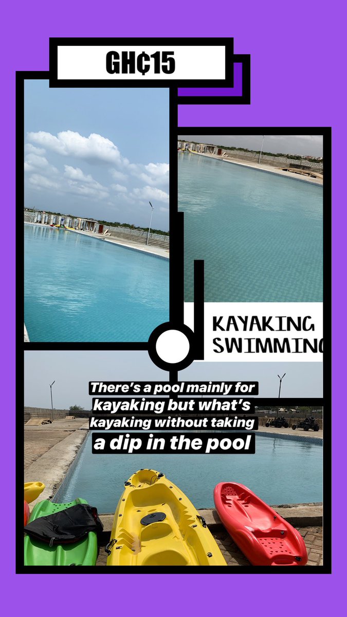 rvbertizen's tweet photo. Ok so I discovered this place called DEON RECREATIONAL CENTER and everything here costs GH¢ 15. 
Go Karting, Quad biking, Jungle biking, kayaking, swimming, skating and whole lot! https://t.co/rSzckk3czv