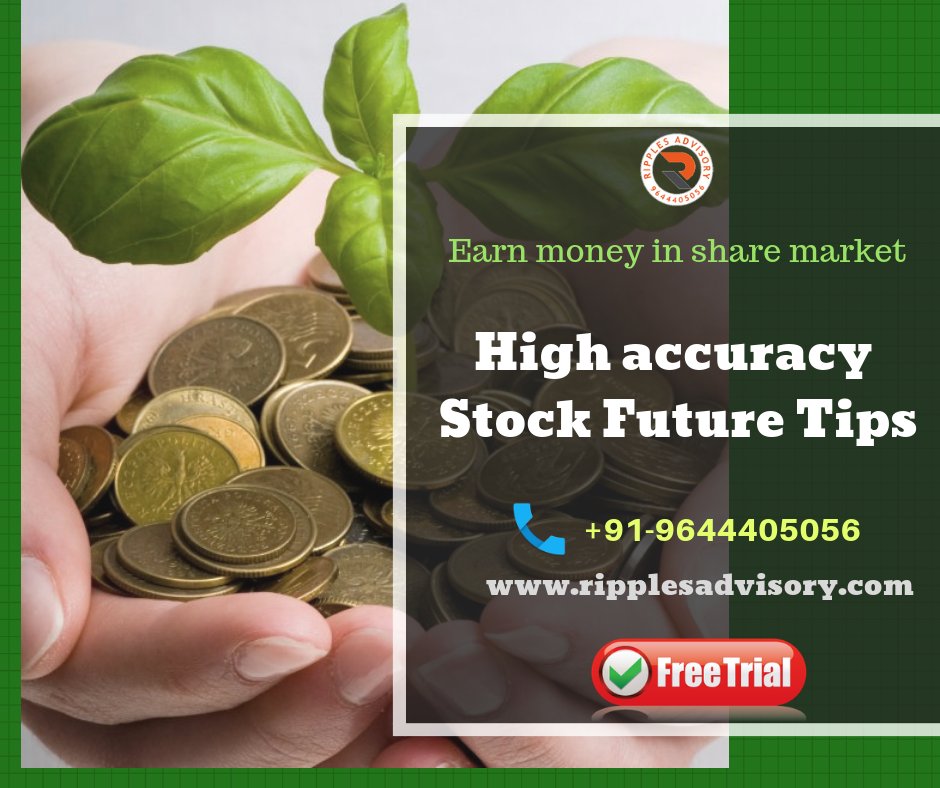 Ripplesadd's tweet image. #Ripplesadvisory Providing Get the Latest Indian #StockFutureTips and Trading Tips for All Traders/Investors in India. Stock Future Services With High Accuracy. Read more Contact us @ +91-9644405056 or visit our website @ ripplesadvisory.com/free-trial.php
