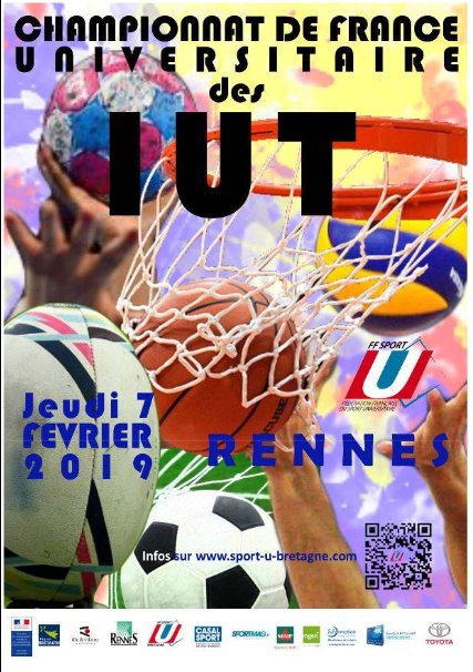 FFSULimoges's tweet photo. 🌀Championnar de #France Universitaire des IUT🌀

📅Jeudi 7 février 2019
📍#Rennes  

L'IUT d'Egletons représentera l'université de Limoges (@unilim) et tentera de prendre une place sur le podium en #Rugby à 7 🏉

Bonne chance à toute l'équipe ! 💪

#Limoges #JeudiPhoto #sport https://t.co/HaXQYb6ixF