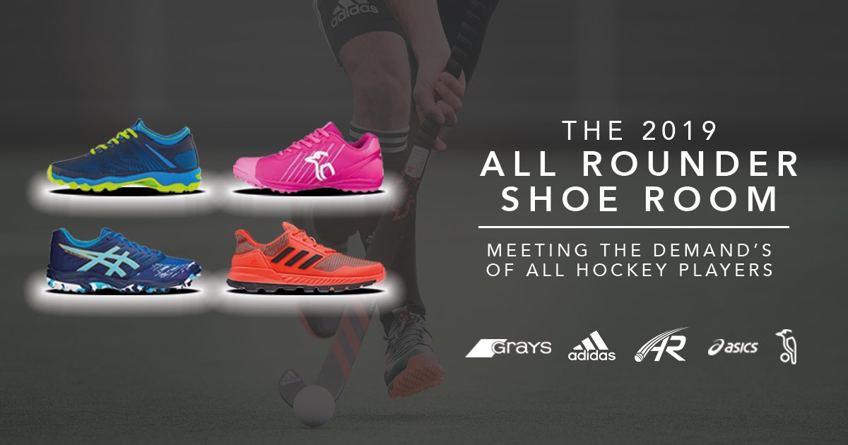Meeting the demands of all hockey players.

The All Rounder Shoe Room consists of a wide variety of hockey shoes from the world's biggest brands including <a href="/adidashockey/">adidas Hockey</a> <a href="/ASICS_ZA/">ASICS_ZA</a> <a href="/GraysHockey/">Grays Hockey</a> and <a href="/KookaburraHky/">Kookaburra Hockey</a>

Shop now: bit.ly/2yKoeY9
