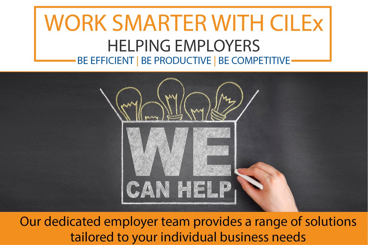 CILEXLawyers's tweet photo. #Employers - we know that you need qualified, competent and motivated staff in your legal practice who are going to make a real difference. You can achieve this by employing #CILEx members:
https://t.co/hDrCh5v5Qs #WorkSmarterWithCILEx https://t.co/52jP08lqjZ