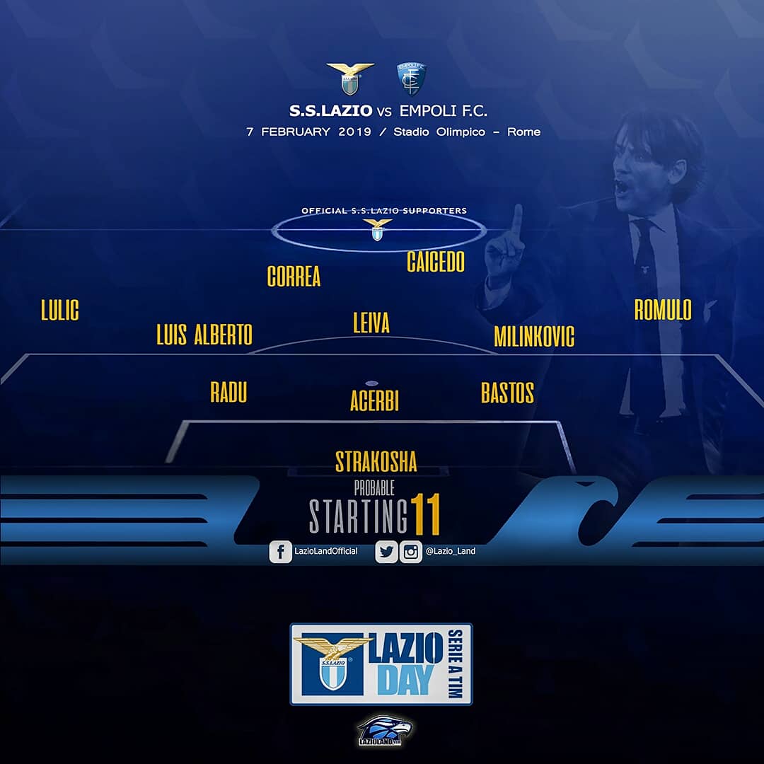 Lazio_Land's tweet photo. Our #MatchDay Preview is here! Join us for another exciting must win #SerieATIM clash where we anticipate the debut of new signing #Romulo Caldeira #ForzaLazio π¦
ππͺ #LazioEmpoli #LazioDay #LazioLand #CMonEagles #PresenteForYou #SerieA https://t.co/Z1zNjpGo0m