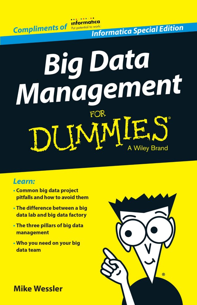 EohInformatica's tweet image. Download your free copy of “Big Data Management For Dummies” and learn how to apply the #foundationalprinciples of #BigData #integration, #Governance , and #Security to draw intelligent #Insights . #eoh

Download here -
bit.ly/2Gd64D1