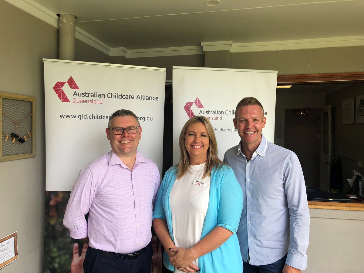 ACAQld's tweet image. ACA Qld GM Brent Stokes and VP Jae Fraser had the opportunity to meet and talk everything #ozearlyed with @MurrayWatt and #Moncrieff Candidate Tracey Bell.
