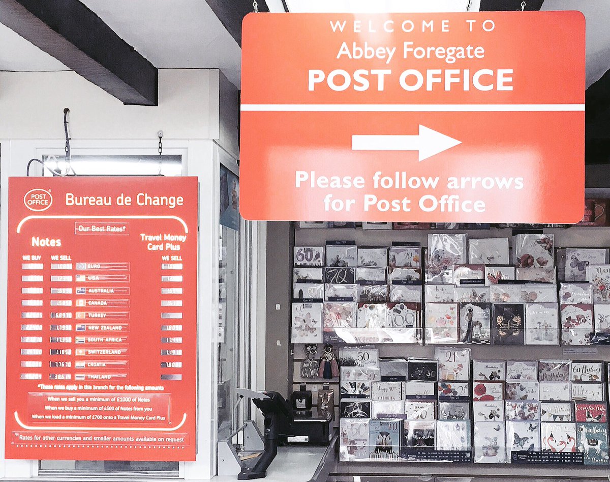 abbeyforegatePO's tweet photo. Need a Post Office? Pop in & see us, we are real people with over 70 years Post Office experience between us, waiting to help you with anything from #Passports #Parcels #Banking #Currency #CarTax #Pensions #Packaging #IDverification #AllPost #Photos #InternatiinalDrivingPermits https://t.co/q9eWpMzXZN