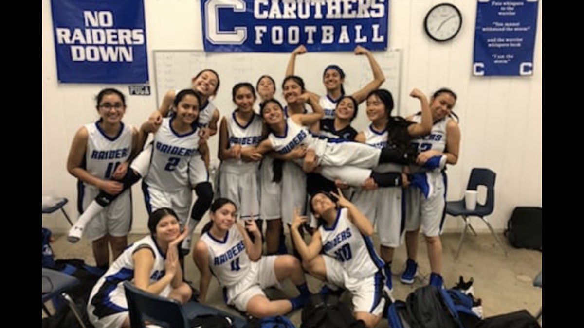 Our JV girls celebrating back to back JV championships. Defeated Orange Cove 36-17 behind Jasmine Torres 10 points and Nayeli Meza adding 8. Great job girls 11-1! #wslchamps #ICE @PAGMETER