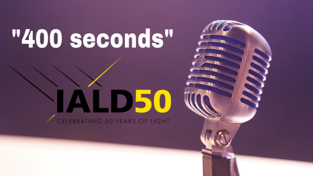 Tonight is the night!!  #400seconds ....Lets talk about light! . Tot vanavond!!  #IALD #IALD50 #IALDNL