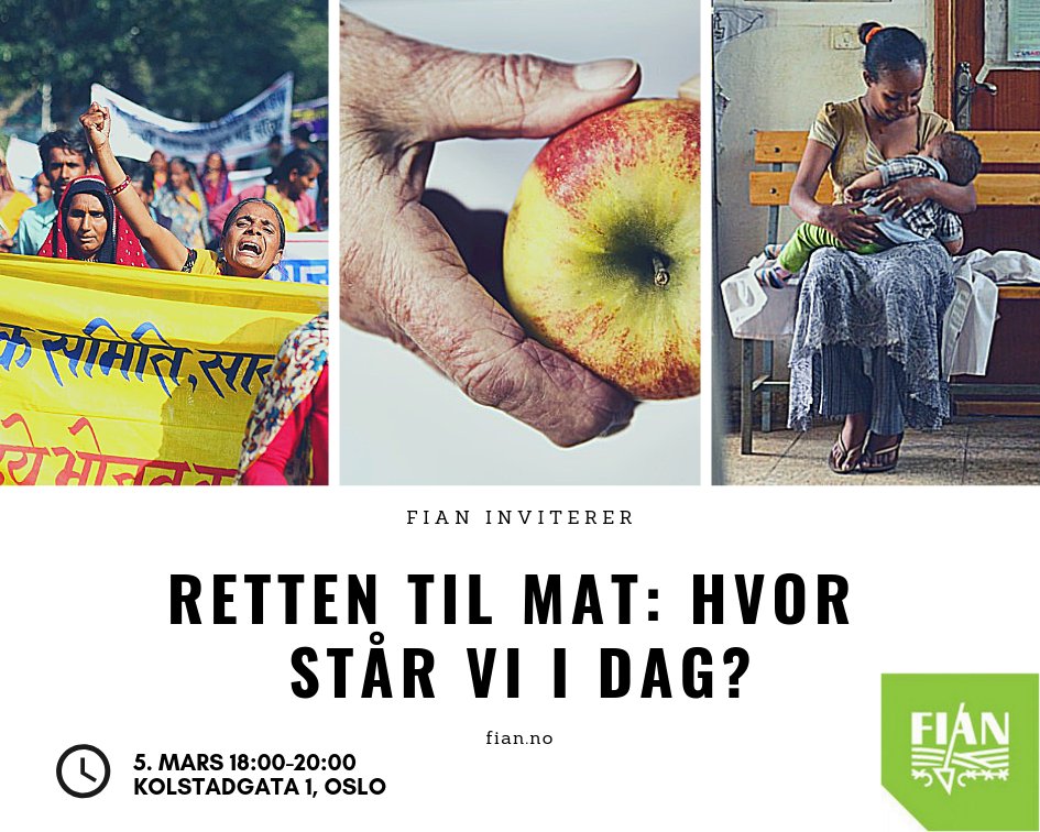 FIAN Norge tweet media