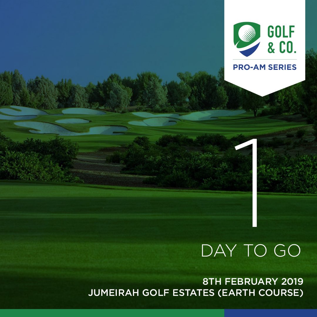 GolfandCo1's tweet photo. 1 day to go!! #vvdxb #ashok_sindhu1983 #sahilvijayvasu #dubaigolf #golfindubai #proamseries #TheGolfLife #mydubai #jumeirahgolfest https://t.co/dQy0lynug6