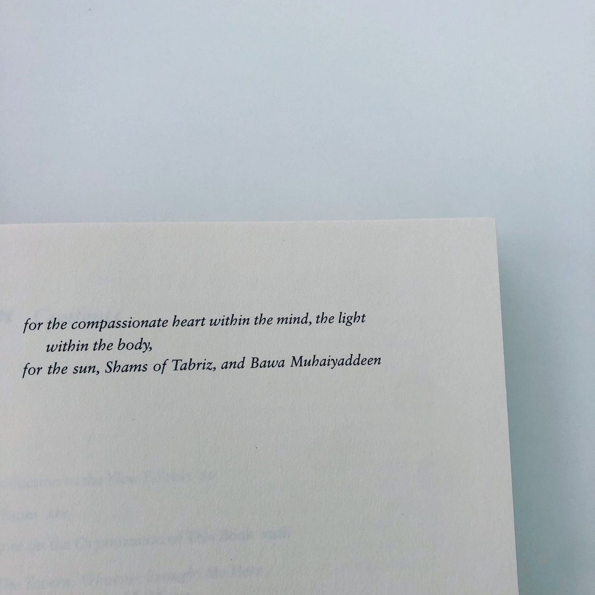 LofDedications's tweet photo. •The Essential Rumi by Rumi and translated by Coleman Barks•
#dedicationlibrary #TheEssentialRumi #Rumi #ColemanBarks #dedications

https://t.co/5Vh5HPecrn https://t.co/Au9AfkcTOQ