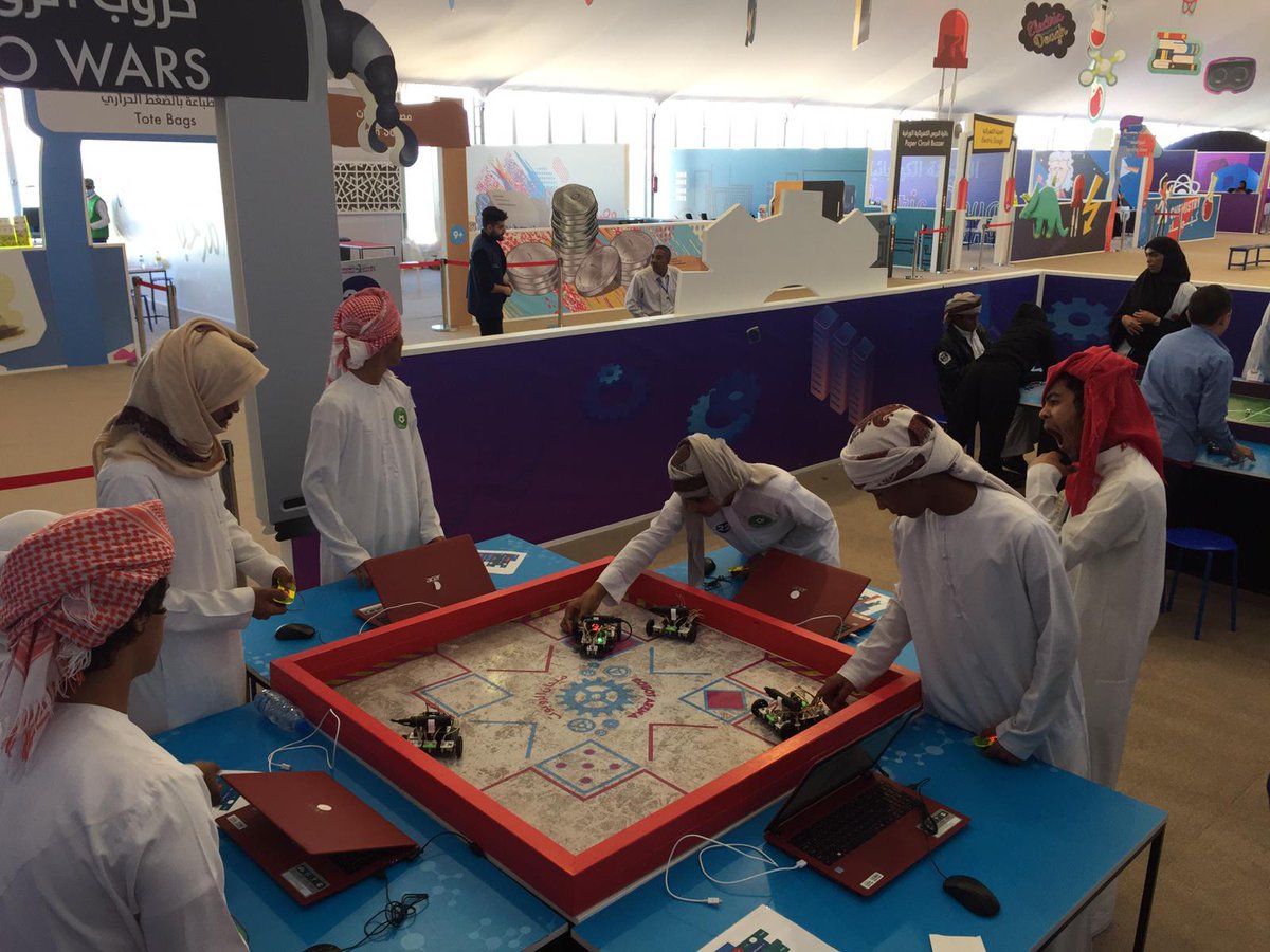 techcampuk's tweet photo. The @techcampuk #Robotics #workshop inspiring future engineers at the #AbuDhabi Science Festival! #design #prototyping #coding #making #tech #STEM #edtech #GirlsInSTEM #GirlsWhoCode #technology #Engineering #ADScienceFest #UAE_Innovates https://t.co/kbYcDq6Cy0 https://t.co/uZUAWLNFjh
