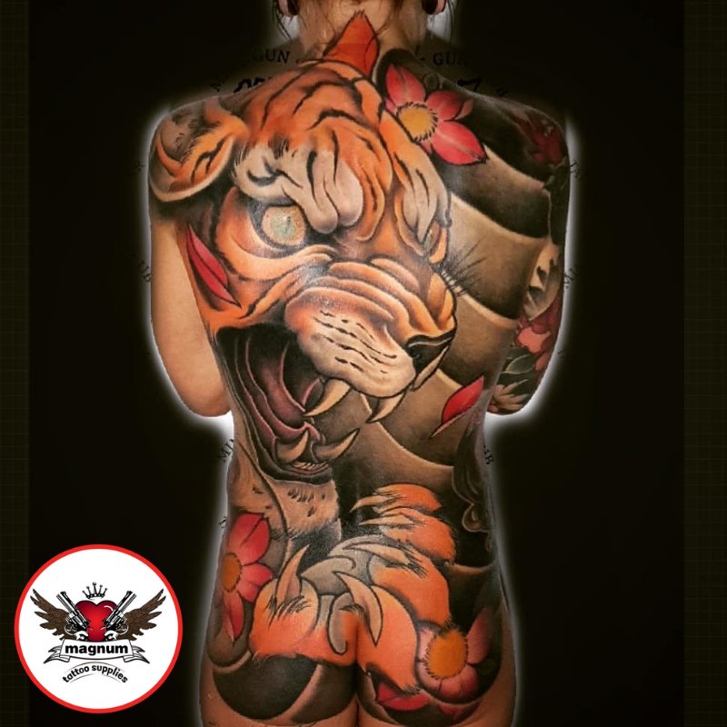 Japanese Tiger Full Back Tattoo  INKVASION Tattoo Studio  SINGAPORE