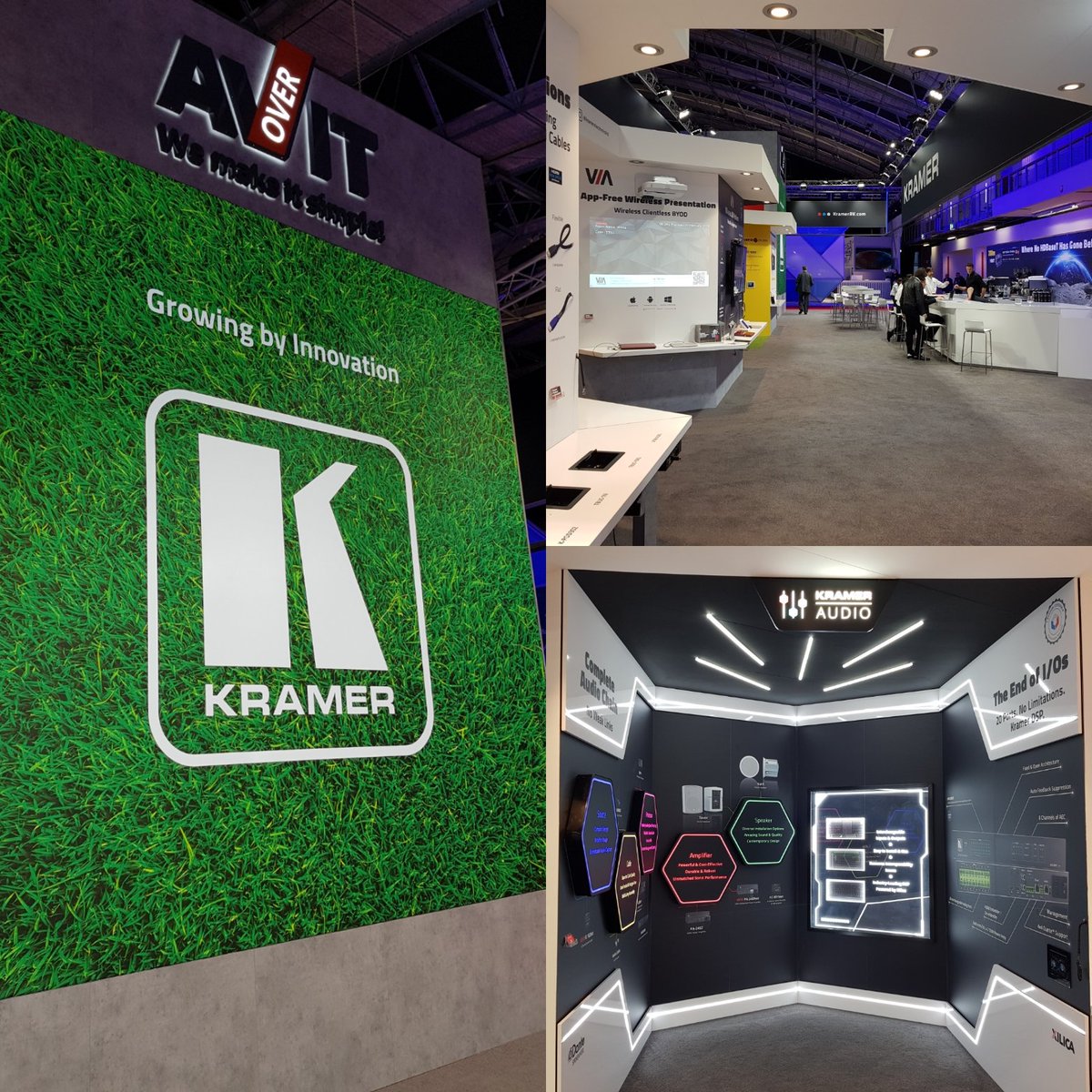 DS_Kramer_Elect's tweet photo. Ready for Day 3 at #ise2019. Voice is on a par with Barry White but my feet only ache as much as yesterday. (which was a lot!) Come and see what #KramerElectronics has to offer. Hall 1 F20. I'll even show you a neat trick with a potato! 😯 #avtweeps https://t.co/dBGkDJV4gO