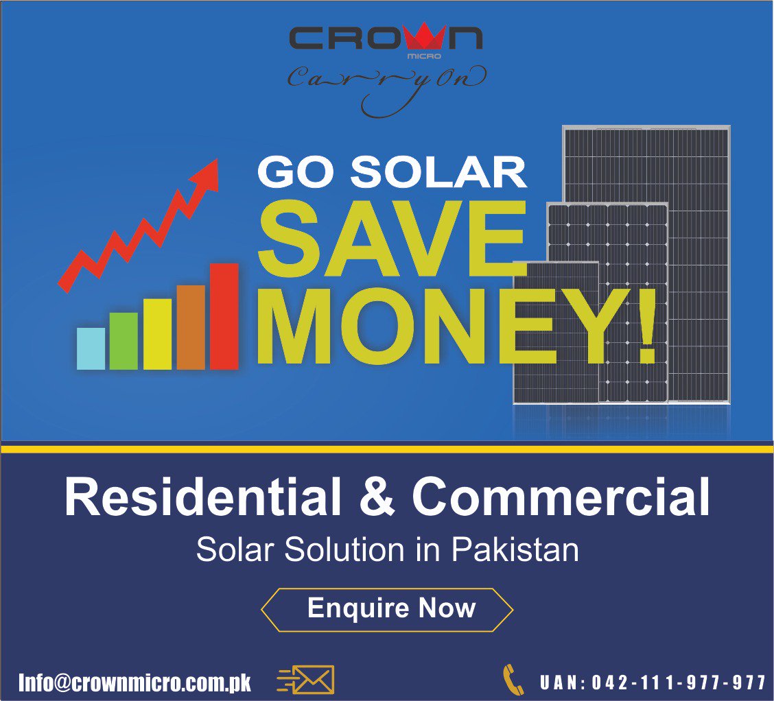 CrownPakistan's tweet photo. The Largest Solar Solution Products range company in Pakistan. 
Solar Power Solutions are gaining momentum in Pakistan now. Crown Micro is committed to enhance the Green Energy Solution in Pakistan.
https://t.co/9u6nhwKcXp
#Crownmicro #solarsolution #solarsystem #solarenergy https://t.co/ZS4FhZLSlL