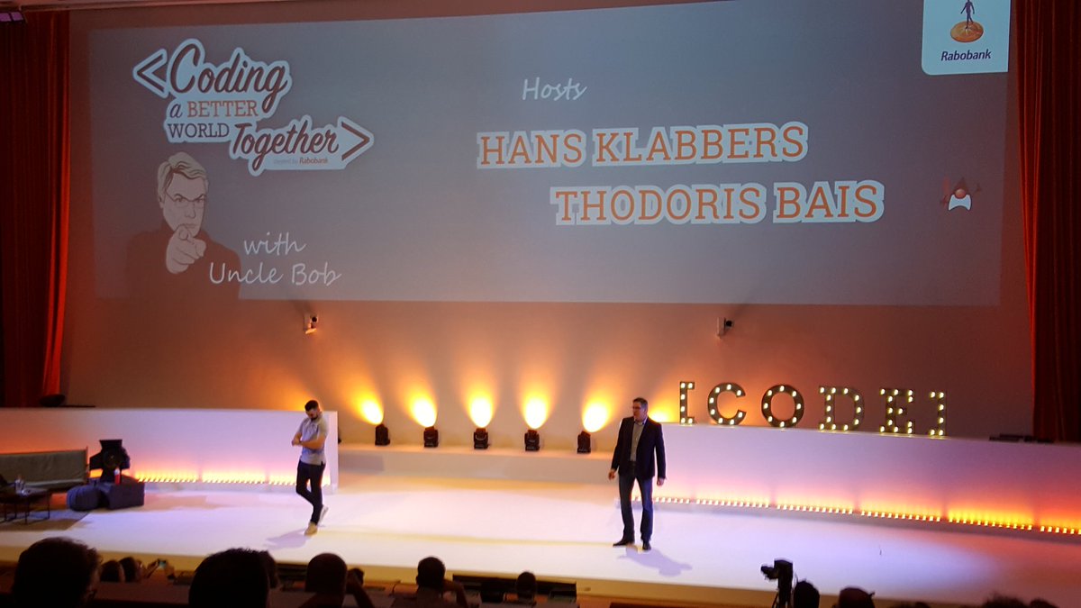 KoTurk77's tweet photo. @thodorisbais on stage #codingwith #unclebobutrecht https://t.co/hlj3fx1xsL