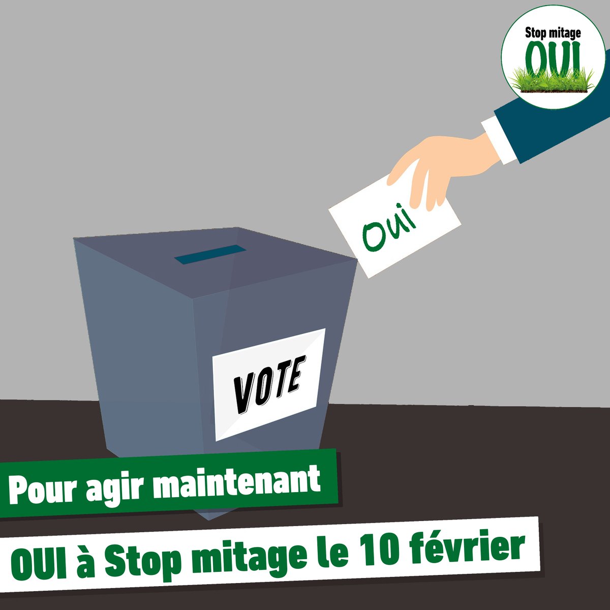 ✅🗳 Pourquoi voter OUI à #Stopmitage le #10fev? #polCH #CHVote #StopmitageOUI #mitage