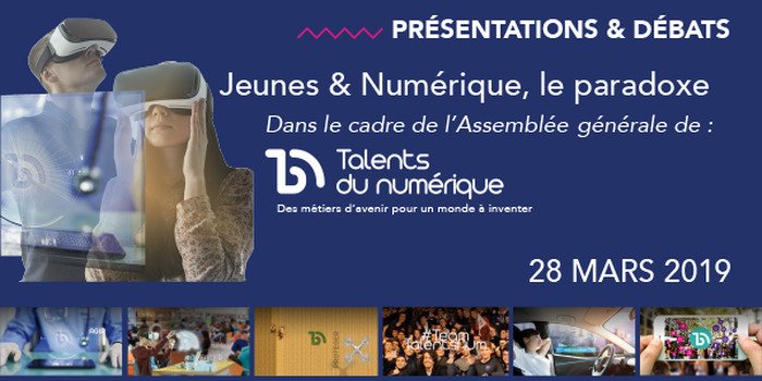 IESFfrance's tweet photo. 🤔#Jeunes & #Numérique, le paradoxe. Comment favoriser l'attractivité des métiers du #numérique ?
🗓️RDV le 28 Mars
▶️Pour une #conférence organisée par @talentsdunum avec une Keynote de Gilles Babinet @babgi
📣Plus d'info : https://t.co/VovcApQC6T
@BNEIassos @actu_ETI https://t.co/4r1vXhD8Dw
