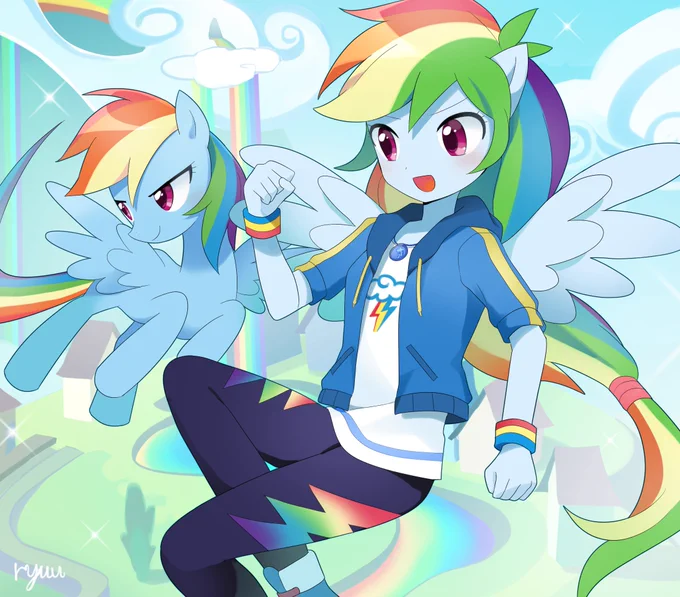 I know I'm super late but happy birthday Dashieee!?? #mlp 