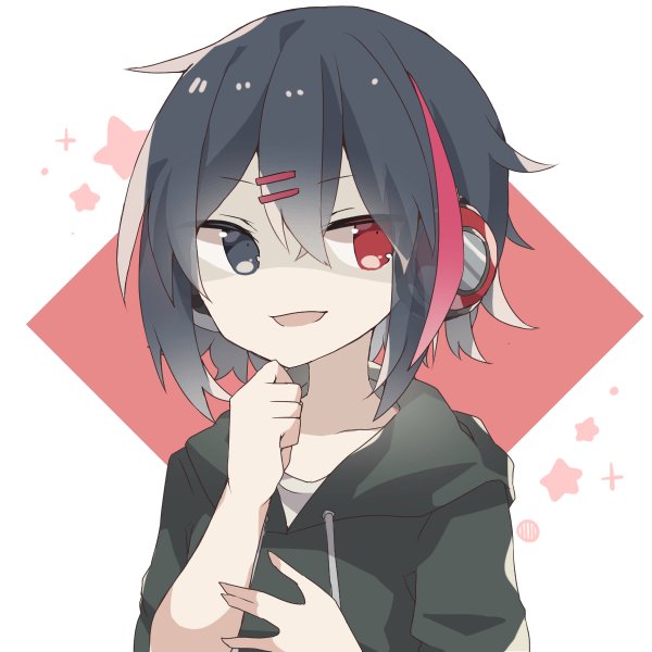傘子 あのメーカーのやつでよく作ってる黒赤オッドアイの黒髪赤メッシュちゃん気に入ってるけど ちょいちょい左右間違えてる T Co Gurzvbey2x Twitter
