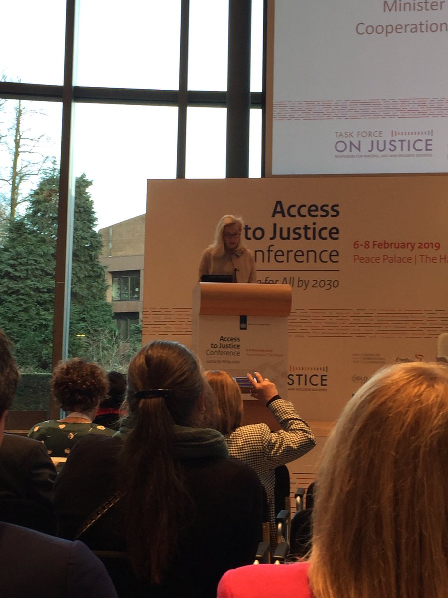 ‘It is not about  justice being available, it is about justice being accessable’ #JusticeHague19   #JusticeforAll #SDG16Plus #peoplecentered #justice