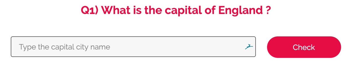 Find Capital City of Country Game
daftlogic.com/projects-count…
Are you able to identify the capital city of various countries? Play the game to find out how good you are!