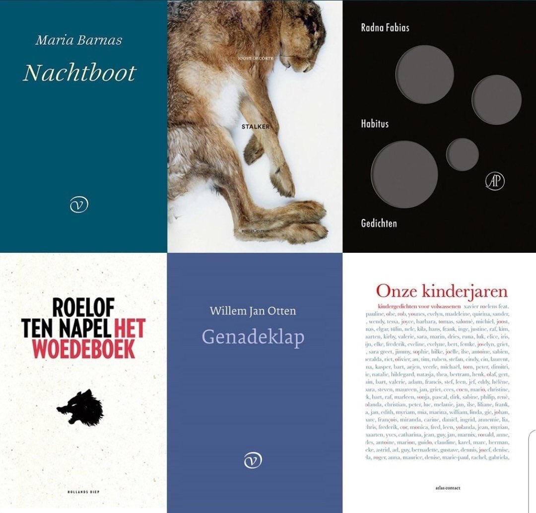 De shortlist van De Grote Poëzieprijs!