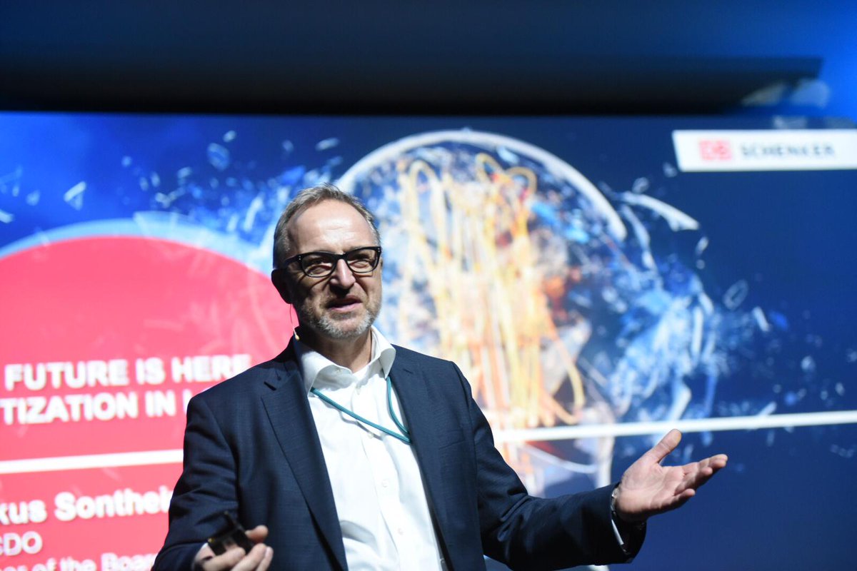 Markus Sontheimer, CIO/CDO, @DBSchenker "Digitalization will shape new digital business models in logistics and faster than you might guess" #LOGYconference