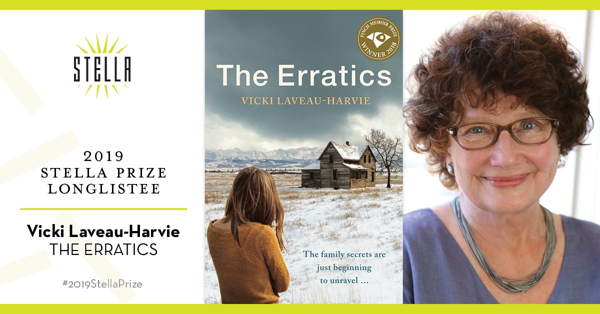 TheStellaPrize's tweet image. THE ERRATICS by Vicki Laveau-Harvie #2019StellaPrize