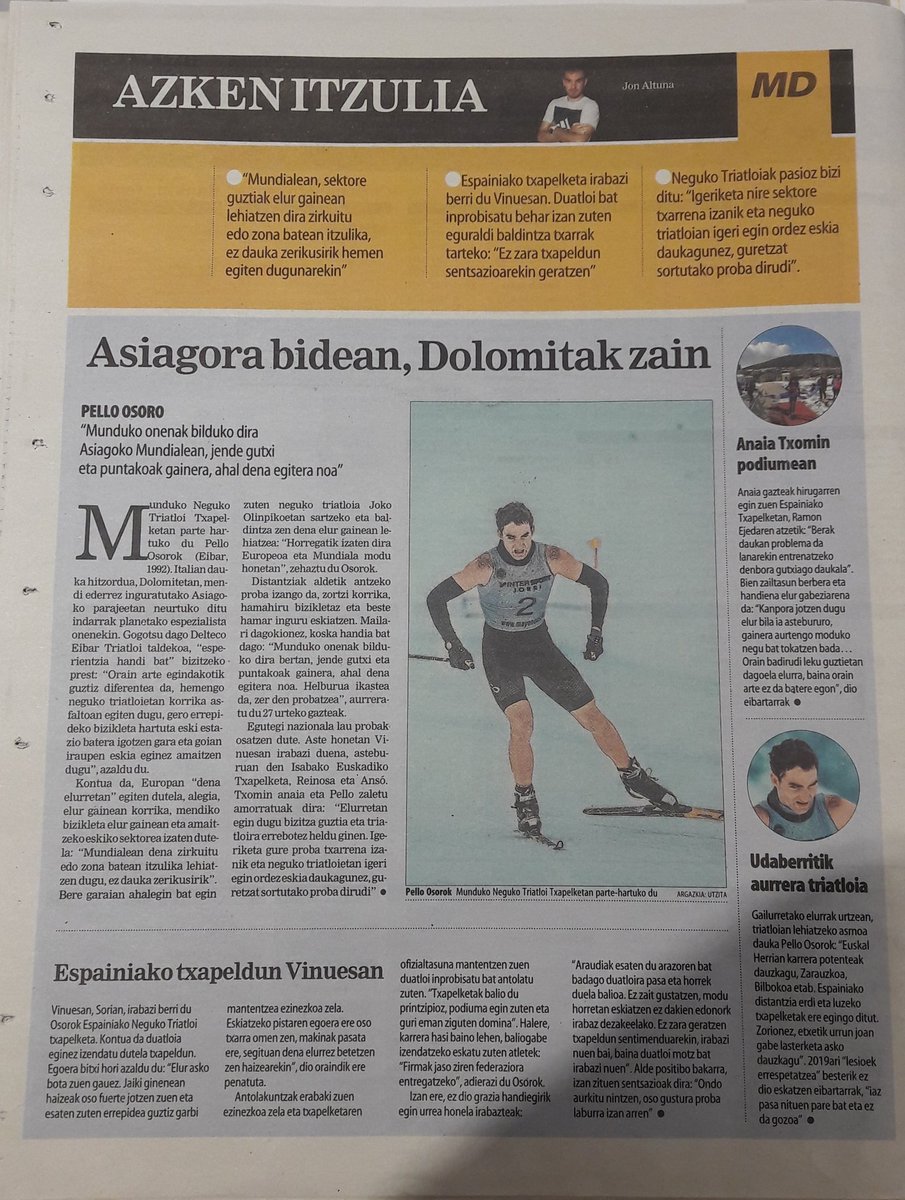 jon_speaker's tweet photo. #TriBerri
EUS➡️Gaur #MundoDeportivo-n #AzkenItzulia-n @pelloosoro handia @jontolest-en eskutik
CAS➡️Hoy en #AzkenItzulia de #JonAltuna en #MundoDeportivo el gran #PelloOsoro
Zorte on mundialean!!!💪💪💪
#TriBasqueCountry https://t.co/eZUKox0pS0