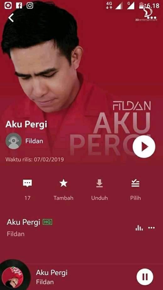 Tinggal beberapa deti lagi guys diup diyt #3dent_id 
#AkuPergiNewSingleFildan