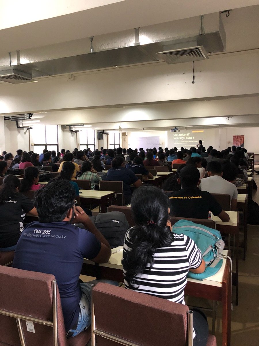 99x_io's tweet photo. A #session commencing now for the 3rd year #students at @ucsclk on #industry awareness, #career paths and the existing #competition, conducted by our very own #Xians in the #UniRelations team!
#Dotitude #UCSC #Workshops https://t.co/OmL0GmWUz2