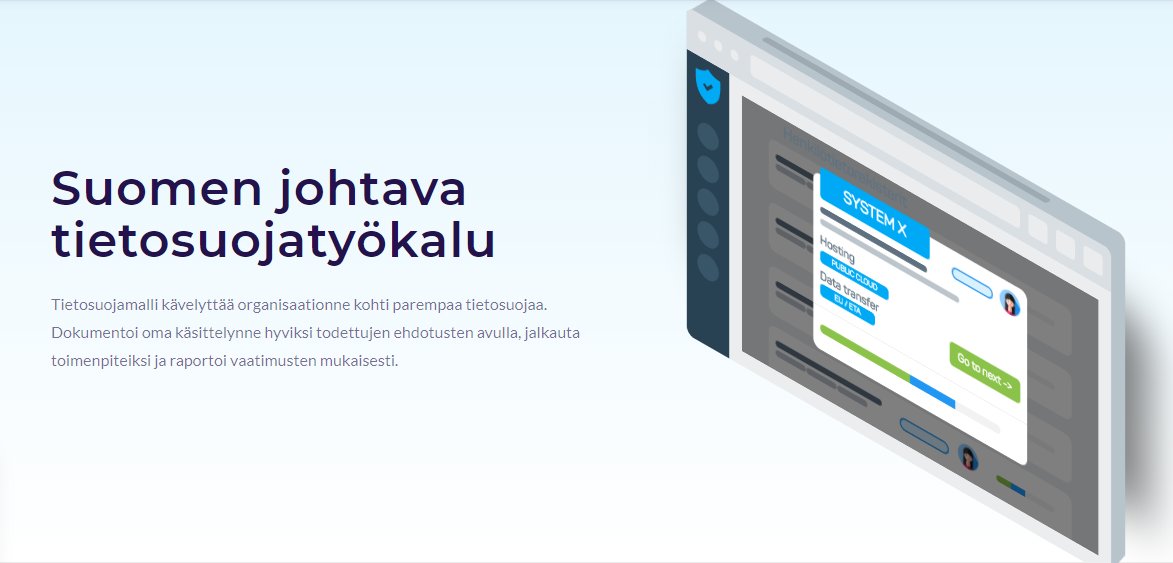 GDPR pohdinnassa? @tietosuojamalli on opastava digityökalu, jota käyttää jo 250+ suomalaista organisaatiota. Vältät pähkäilyn ja rakennat hyvää tietosuojaa. Ilmainen kokeilu &gt;&gt; bit.ly/2rgfIvd tietosuoja